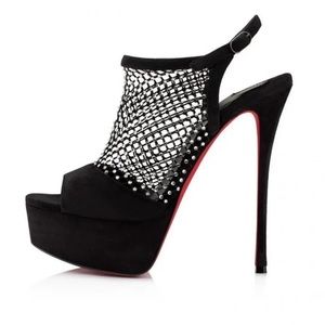 Authentic Christian Louboutin Plougesta Alta Strass 150 size 37